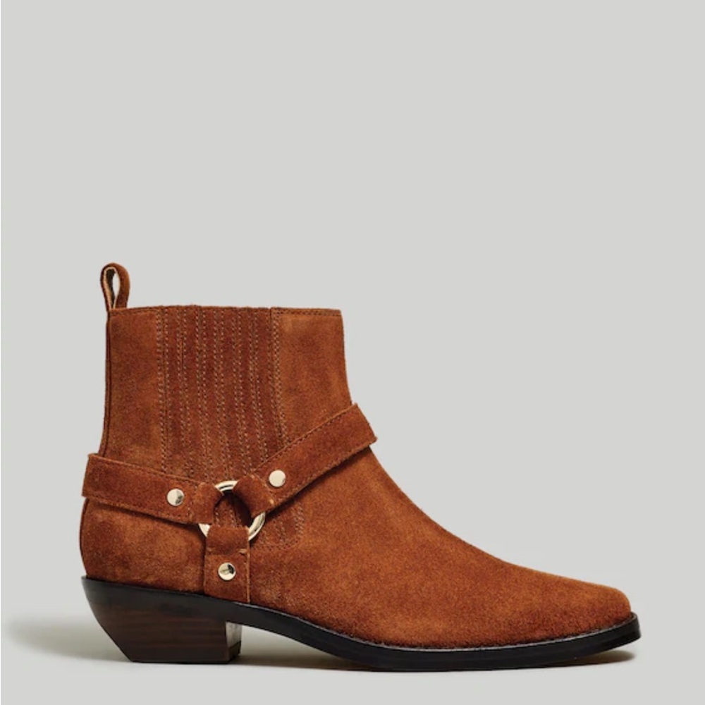 The Santiago Western Suede Ankle Boot, EUC! - Picture 3 of 13
